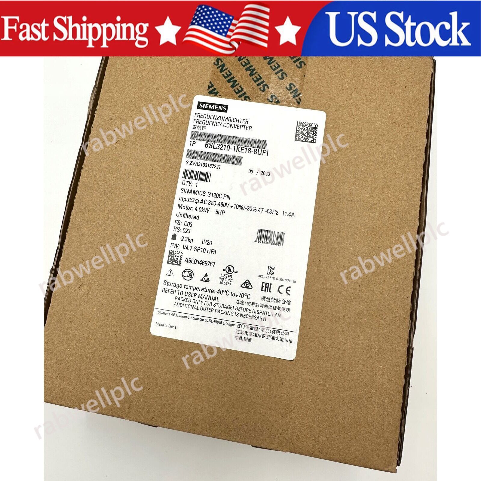 New Siemens 6SL3210-1KE18-8UF1 6SL3 210-1KE18-8UF1 SINAMICS New Siemens 6SL3210-1KE18-8UF1 6SL3 210-1KE18-8UF1 SINAMICS