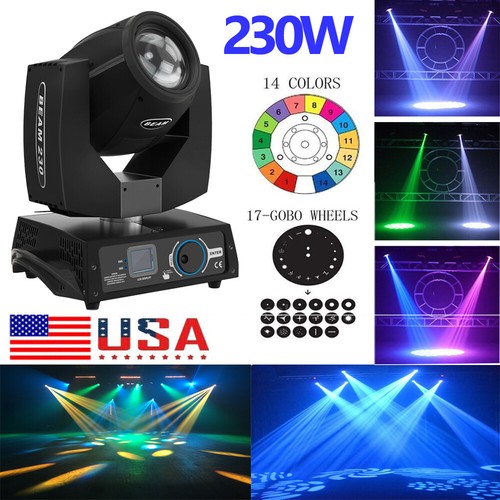 7R 230W Moving Head Light 17 Gobo Beam Sharpy Stage Lighting DMX Strobe DJ Disco - Picture 15 of 24