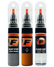 für PEUGEOT 2S ORANGE FUSION LACKSTIFT Reparatur Set Autolack Kratzer