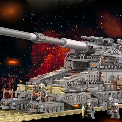 628pcs Police Train Cannon Building Blocks with Track Military Model Gift Set - Picture 10 of 13