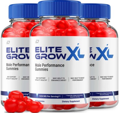 (3 Pack) Elite Grow XL Gummies for Men   EliteGrow XL Male Gummies All-Natural