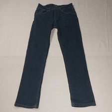 Lee Skinny Fit Straight Leg Jeans Dark Wash Mid-Rise Boys Size 14