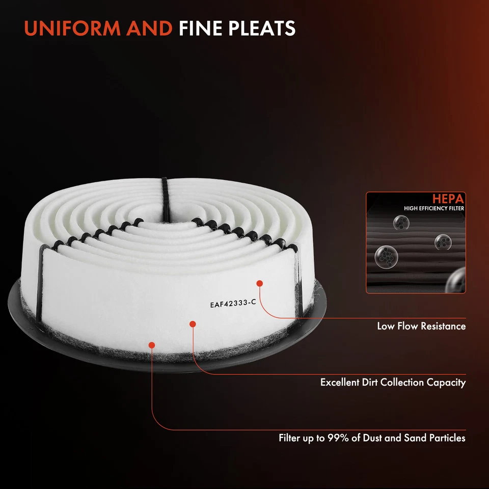 2x Filtro de aire del motor para camioneta Toyota 4Runner 1988-1995 Honda Passport 94-95 Foto 4 de 4