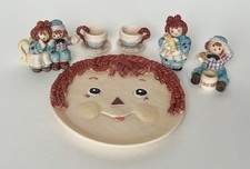 Vintage Popular Imports Inc Mini Tea Set Raggedy Ann Andy 1994