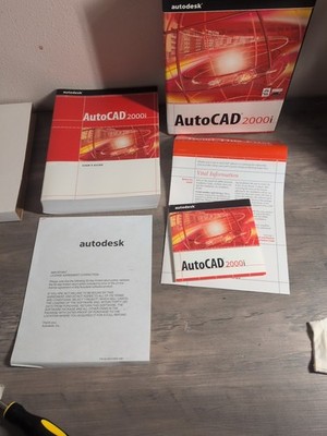 AutoCAD 2000i Software CD & User s Guide Manual Autodesk CAD Design Vintage