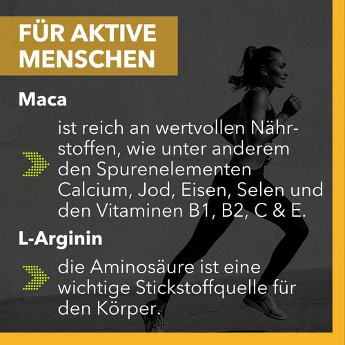 Sports Affinity Maca-Extrakt + L-Arginin - 120 Kapseln - Bild 2 von 7