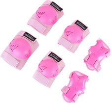 Kids/Youth Knee Pads Elbow Pads Wrist Guards Set for 3-15 Years, Child Protectiv