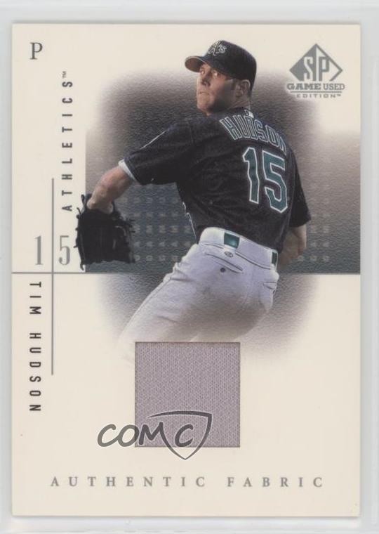 2001 SP Game Used Edition Authentic Fabric Tim Hudson #TH 0q1p
