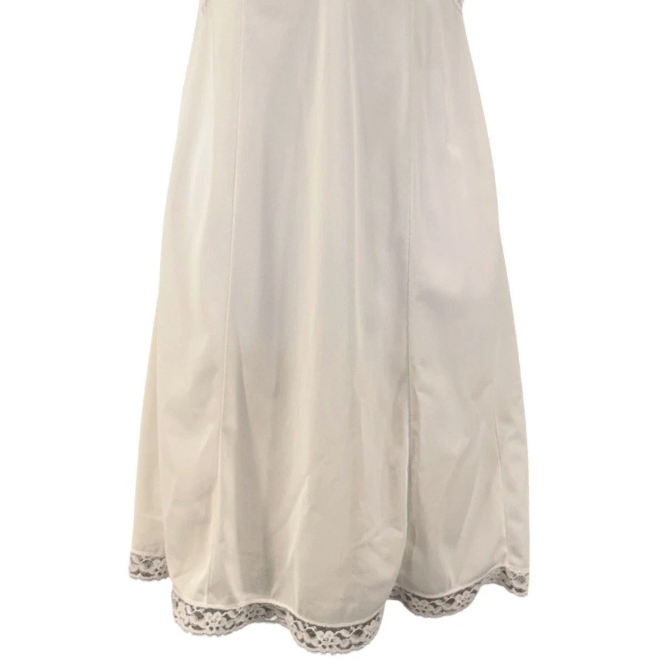 Vintage 90s Slip Dress XS Romantic Feminine Soft Lace Bridal Honeymoon Wedding - Image 3 of 4