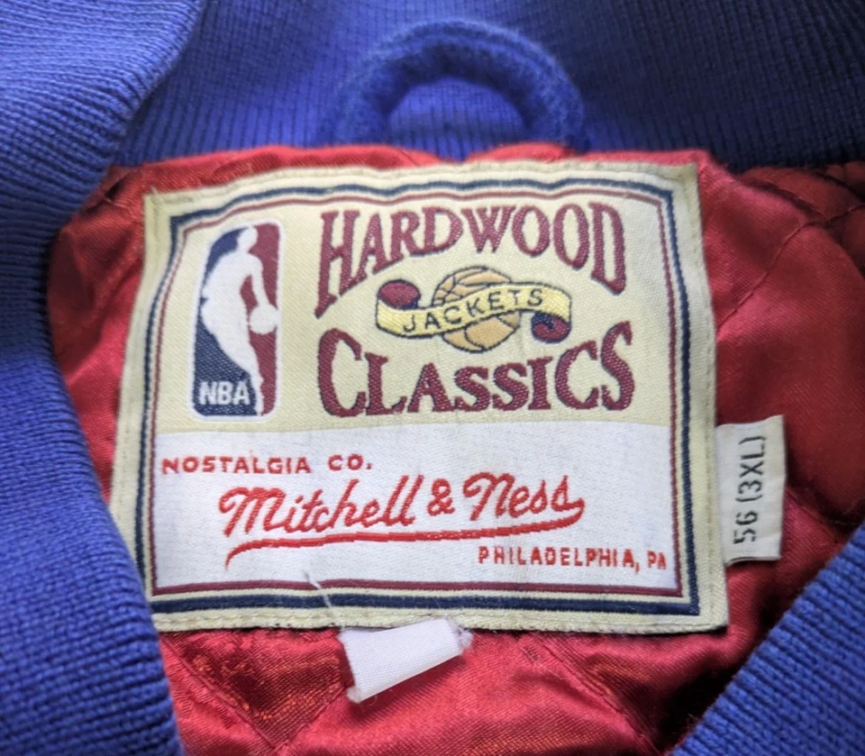 Chaqueta De Colección Detroit Pistons Para Hombres 3XL NBA Baloncesto Madera Dura Clásicos Años 2000 Foto 2 de 4
