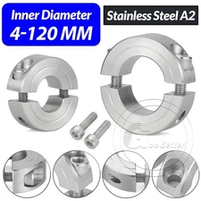 Stainless Steel A2 Shaft Collar Double Split Steel Metric Clamp Collars 4-120mm