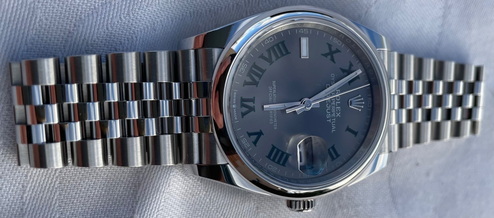 ROLEX  DATEJUST  36mm WIMBLEDON DIAL 126200 DEC 25 UNWORN image 5