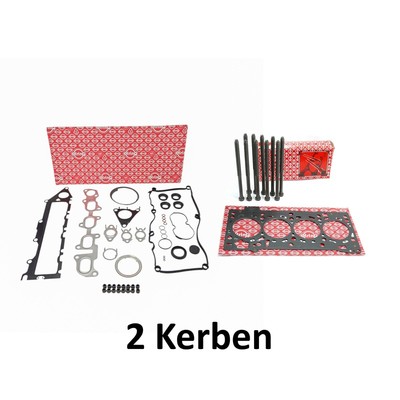 Dichtsatz Zylinderkopf+Kopfdichtung 2 Kerben für VW Golf 7 2.0 TDI 576.280 593.9