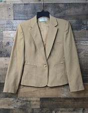 Vintage Evan Picone Wool Blend Blazer Women Medium Career Preppy Money Retro