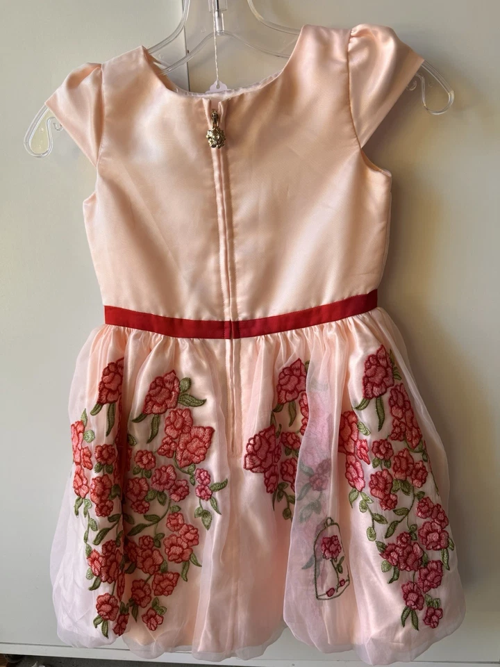 Vestido princesa Belle Disney para meninas de 5 a 6 anos - Imagem 3 de 4