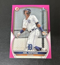2023 Bowman Prospects Fuchsia #BP-113 Abel Bastidas 1st Bowman Tigers /299