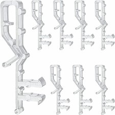 10 pcs 2-1/8 inch Hidden Channel Valance Clips for Horizontal Wood Blinds Mini B