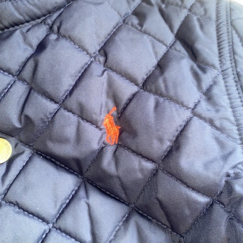 Polo Ralph Lauren Boy Toddler Barn Jacket Blue Sz 4T Quilted Puffer Corduroy B15 - Picture 7 of 16