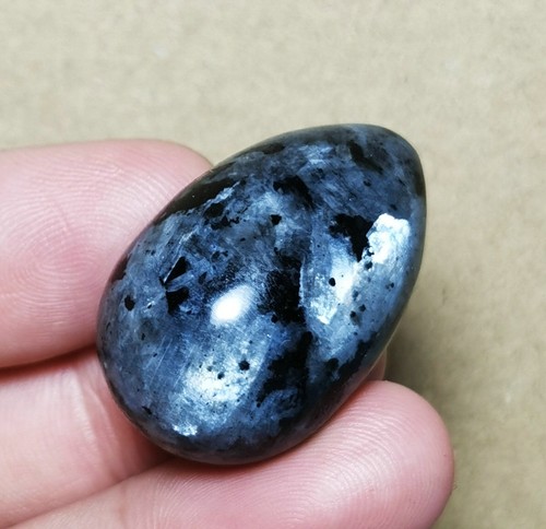 Natural Flashy LARVIKITE Labradorite Crystal Egg Reiki Stone Healing - Bild 7 von 8