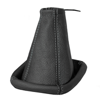 Schaltsack Schaltmanschette FüR Opel Corsa B 100% Echtes Leder Schwarz Grau