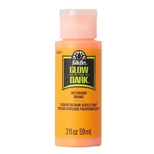FolkArt Glow-in-the-Dark Acrylic Colors 2oz-Orange