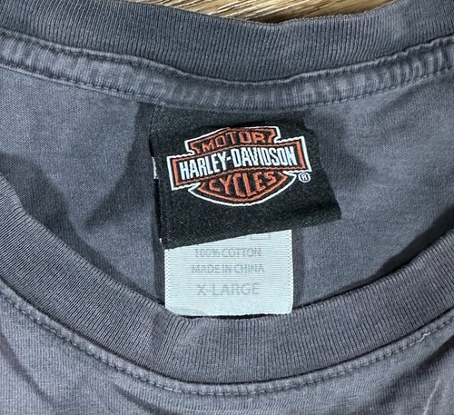 2008 Groves Winchester Virginia Harley Davidson Gray Distressed T-Shirt Men's XL - Picture 5 of 9
