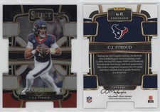2023 Panini Select Concourse Black & Red Prizm Die-Cut CJ Stroud #41 Rookie RC