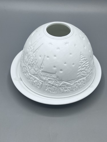 Starlight Porcelain Lithopane Luminary Tea Light Hellman Versand Germany - Picture 5 of 15
