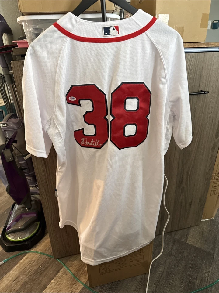Auténticos Medias Rojas Autografiados Rusney Castillo Talla 50 Jersey PSA/DNA Auténtico Foto 3 de 4