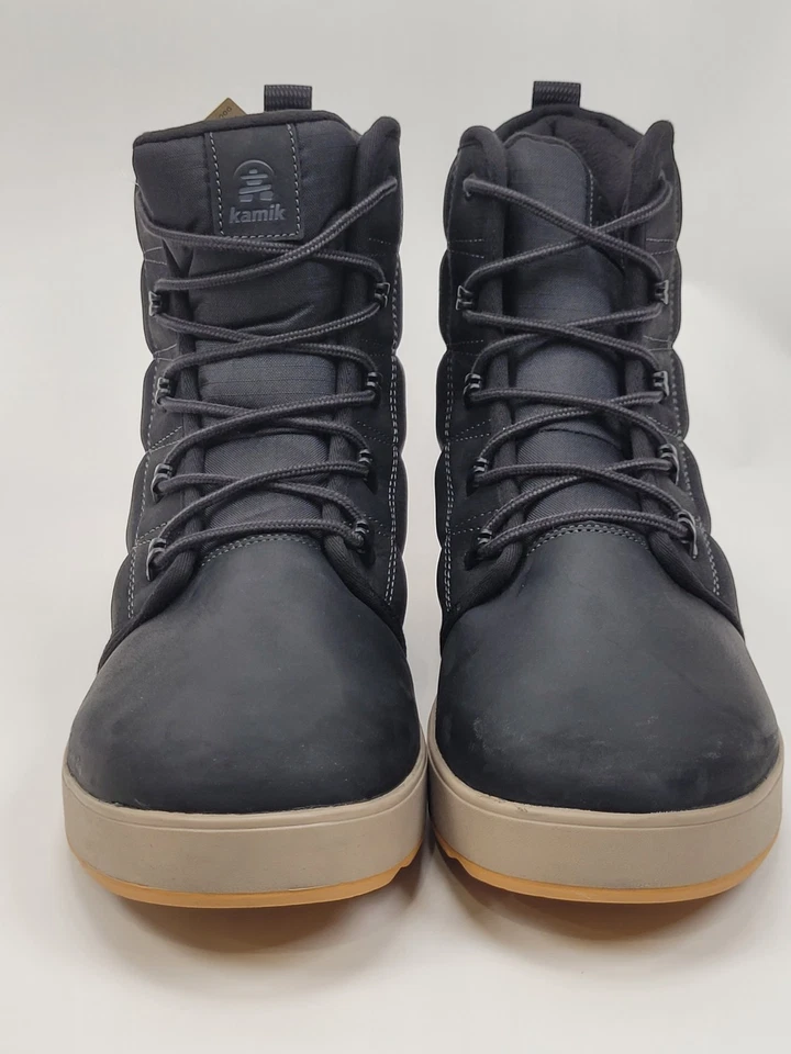 Alpine x Kamik Men's Ezra Black Waterproof Suede Sizes 8-14 Boots Winter Boots - Image 2 of 4