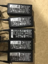 Lot of 5 Dell 65W 19.5v 3.34a AC Adapters 4.5mm Small Tip