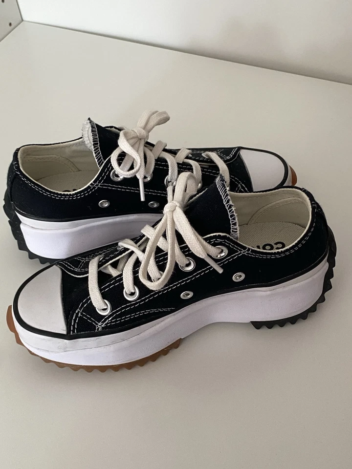 Zapatos de plataforma Converse Run Star Hike de lona negros para mujer talla 4,5 Foto 4 de 4