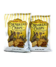 2 Packs Trader Joe's CORNBREAD CRISPS ~Sweet & Salty ~