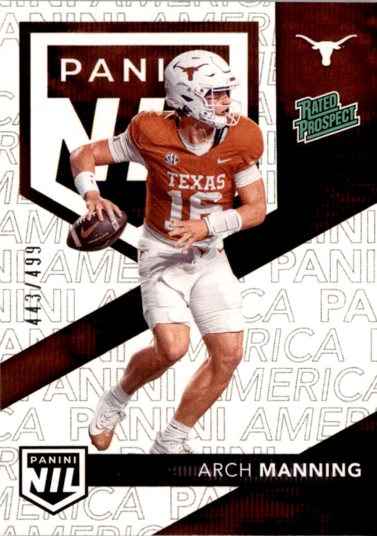 2025 Panini Arch Manning 443/499 Texas Longhorns #NIL1