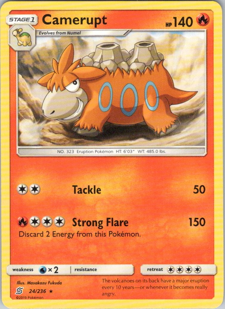 Camerupt #24/236 (LP) SM - Unified Minds SM11 Pokemon