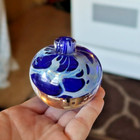 Vintage Art Glass 2.5" Signed Vase Form Paperweight T.J. Bristow Studio Cobalt — photo 1