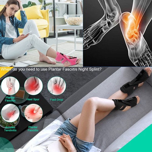 DERJLY Plantarfasciitis Nachtschiene Plantar Fasciitis Relief Brace mit 3 - Bild 6 von 24