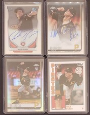 Nick Burdi 2 Autos Lot of 4 Minnesota Twins Pittsburgh Pirates