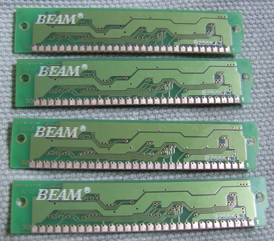 1 MB RAM: 30-pin SIMM BEAM AAAIM304J-07, 256 KB, 70ns, 4 Stück - Bild 2 von 2