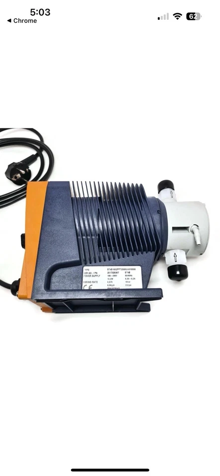 Bomba dosificadora de solenoide ProMinent beta/4 venta al por menor: $1,042 PN: BT4B1602PPT2000UA010000 Foto 2 de 4