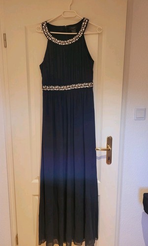 Abschlusskleid Gr. 36, Manguun, lang, dunkelblau - inkl. Blazer - NEU - Bild 2 von 8