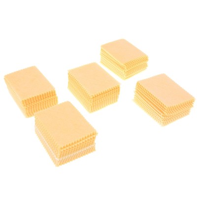 100pcs Yellow Microfiber Cleaning Cloths For Tablet Cell Phone Laptop LCD ScA-YH
