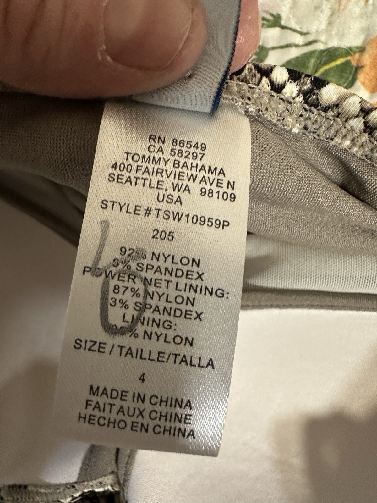 Tommy Bahama Desert Python Twist Front Bandeau Se… - image 7