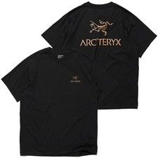 Arc'teryx Men Kragg SL Cotton Bird Word Shirt S/S Tee T-shirt - 24K Black