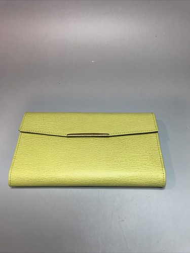 Vintage Don Lopez Slim Wallet/Check Book Yellowish Pebble Leather USA NOS