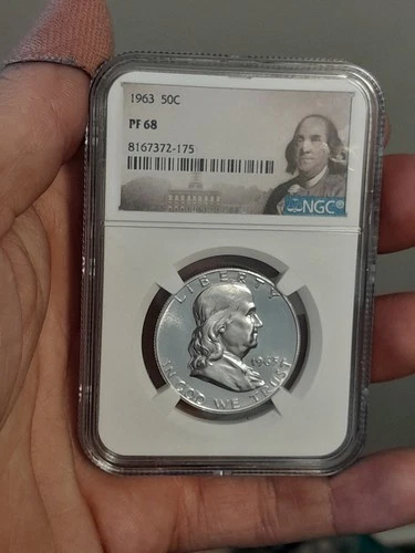 1963 Franklin Silver Half Dollar NGC PF68