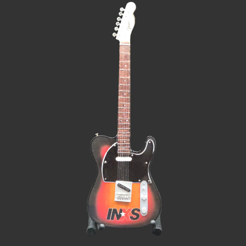 Miniature Guitar - INXS Fender Telecaster - Model Guitar Inc Stand - Picture 1 of 7