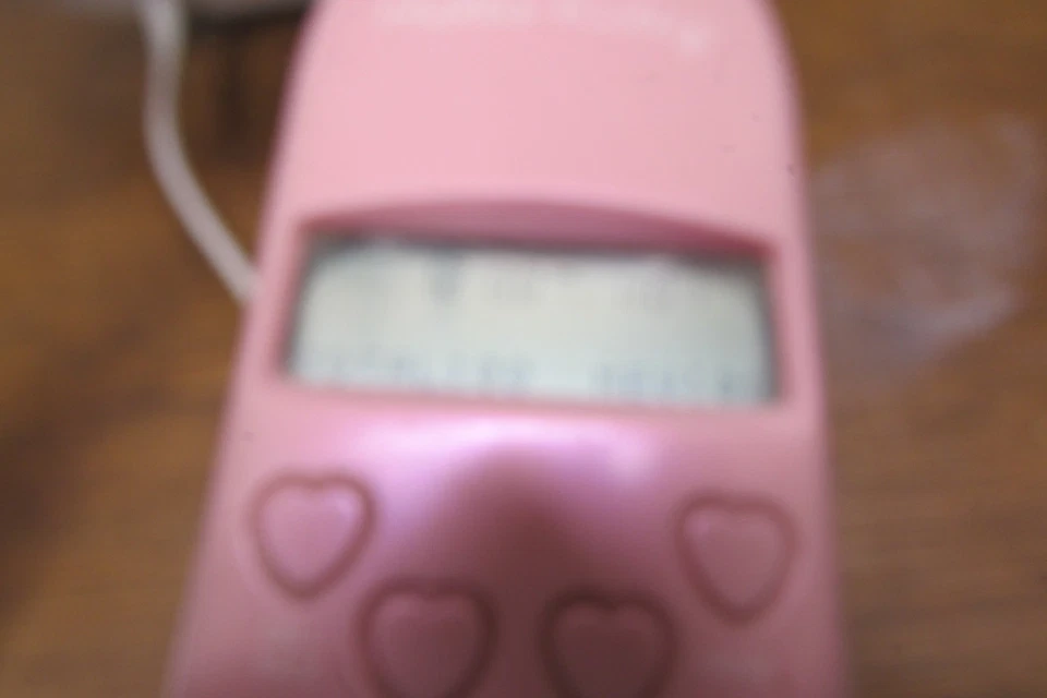 HELLO KITTY ANGEL HK210 Telephone Pink Landline Phone Caller Untested VTG - Image 3 of 4