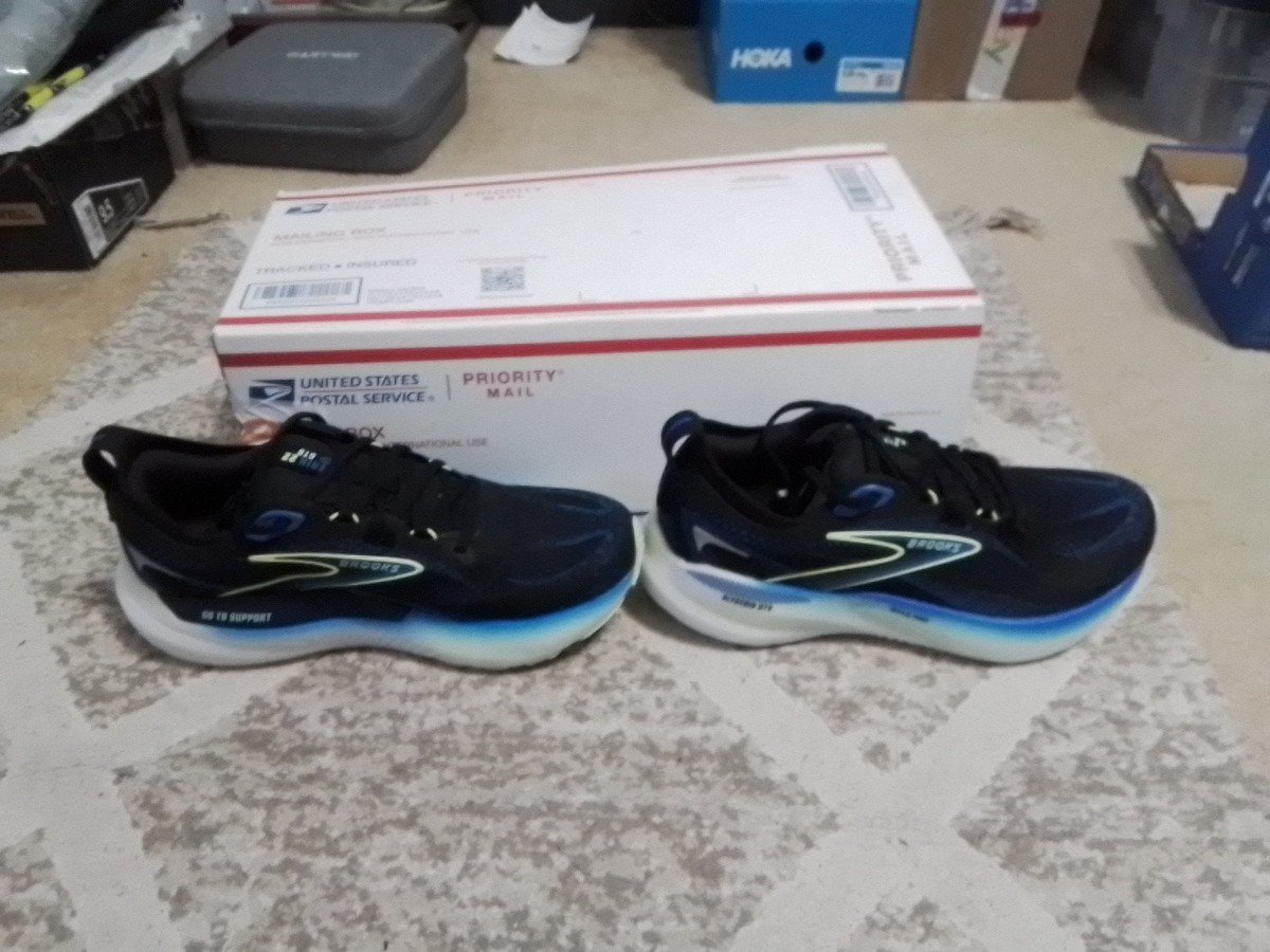 Brooks Glycerin GTS 22 1104461D002 Black Blue Running Shoes Sneakers Men Sz 11.5 Brooks Glycerin GTS 22 Men main image 3