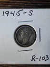 1945 S MERCURY DIME - 90% SILVER